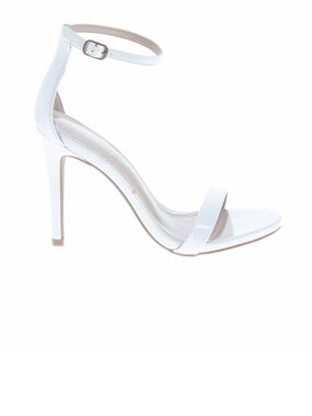 Dream Pairs White Patent Ankle-Strap Heels